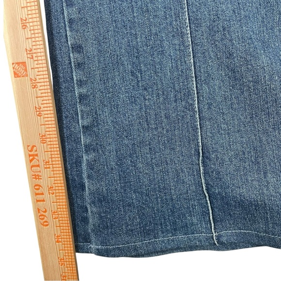 Stella McCartney Denim Jeans Bootcut Women Size 28 Blue  Flip Pockets Patched - Picture 15 of 15